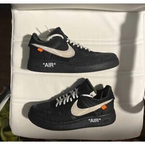 Size 9.5 - Nike Air Force 1 Low x OFF-WHITE Black 2018